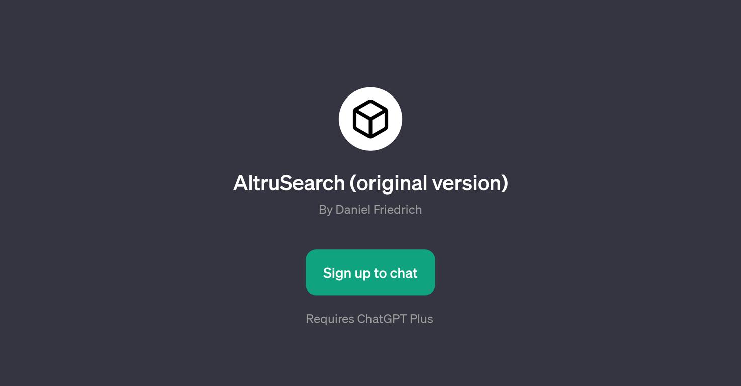 AltruSearch (original version) website