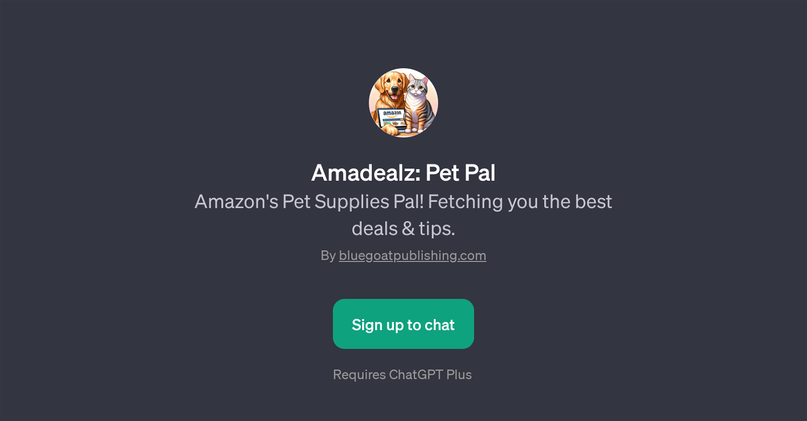 Amadealz: Pet Pal website