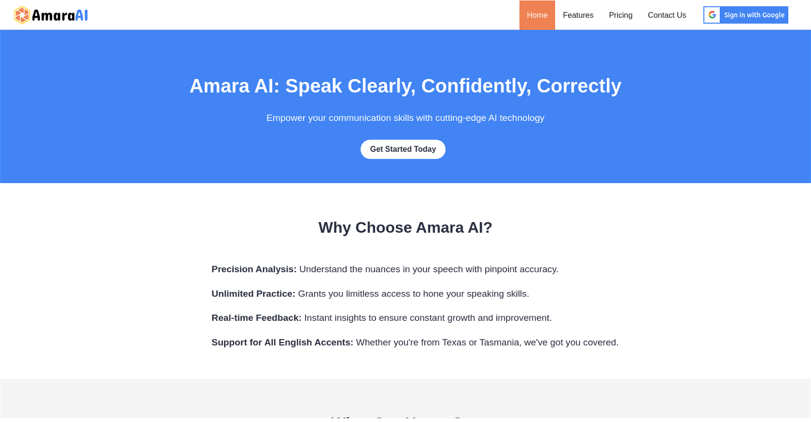 Amara  website