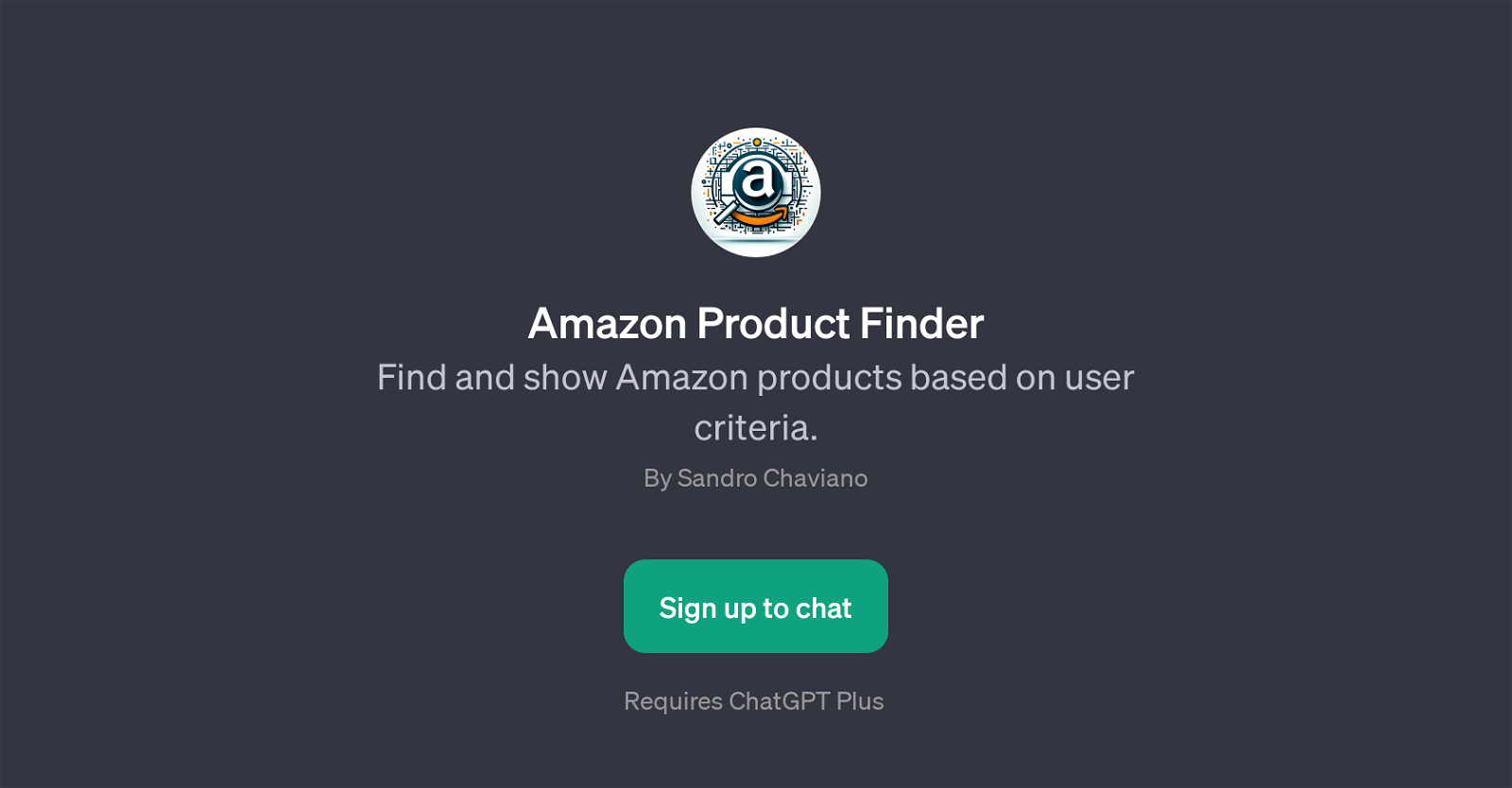 Amazon Product Finder website