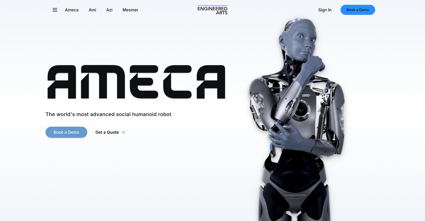 Ameca | EngineeredArts website