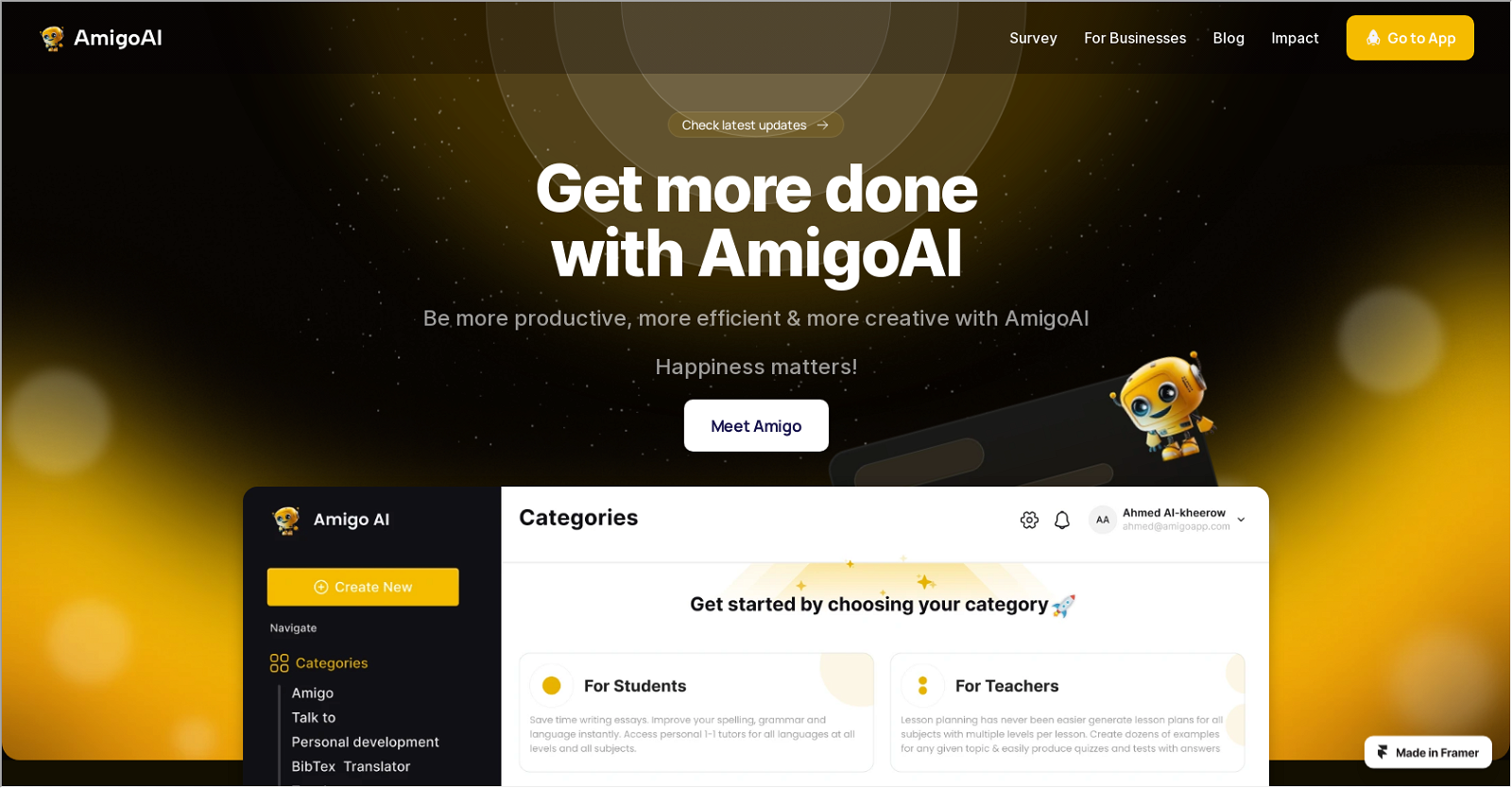 AmigoAI website