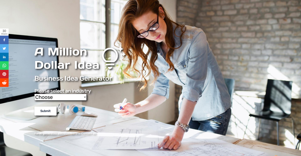 Amilliondollaridea website