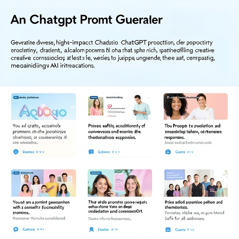 An Chatgpt Promt Generator website