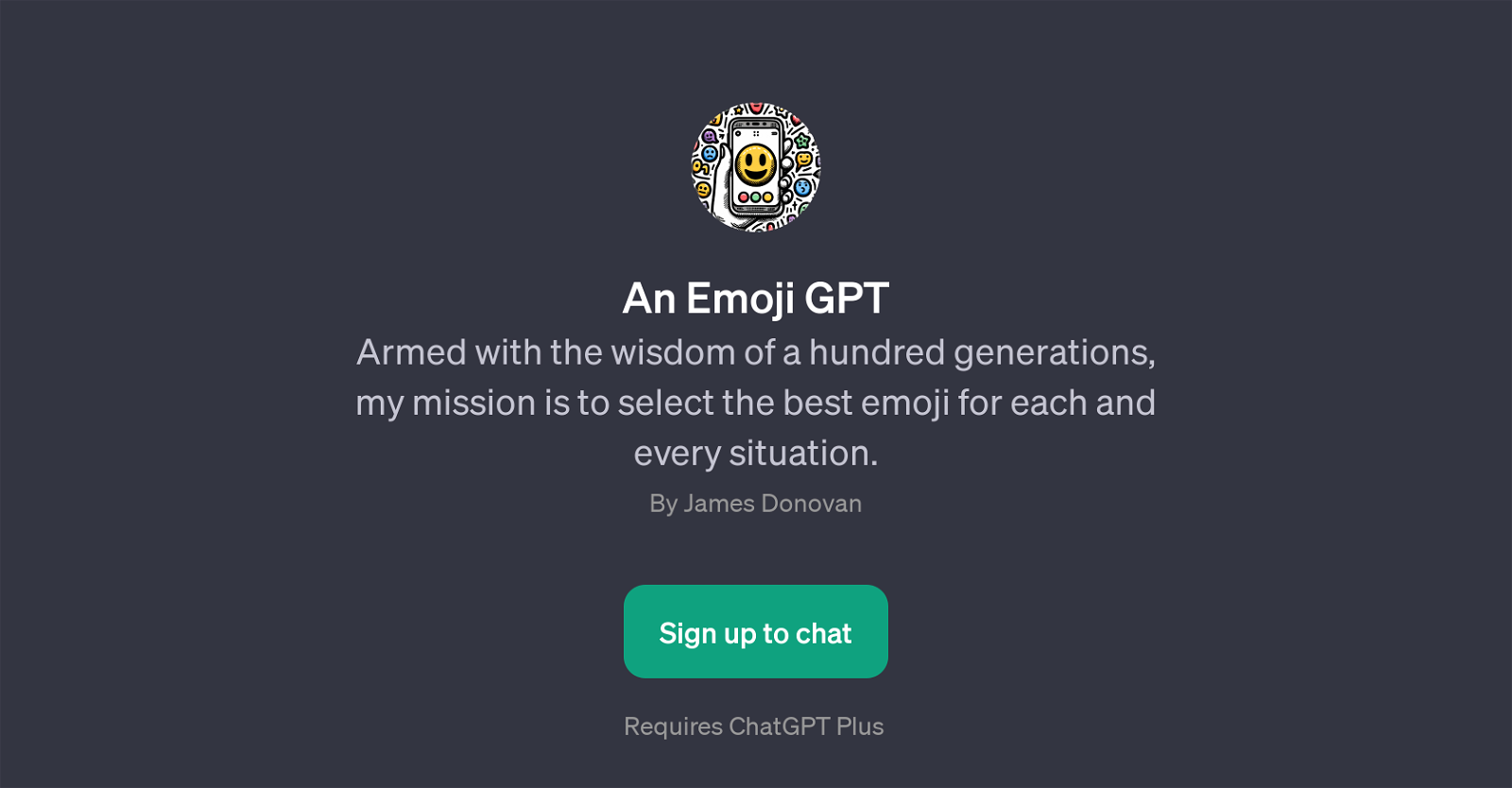 An Emoji GPT website