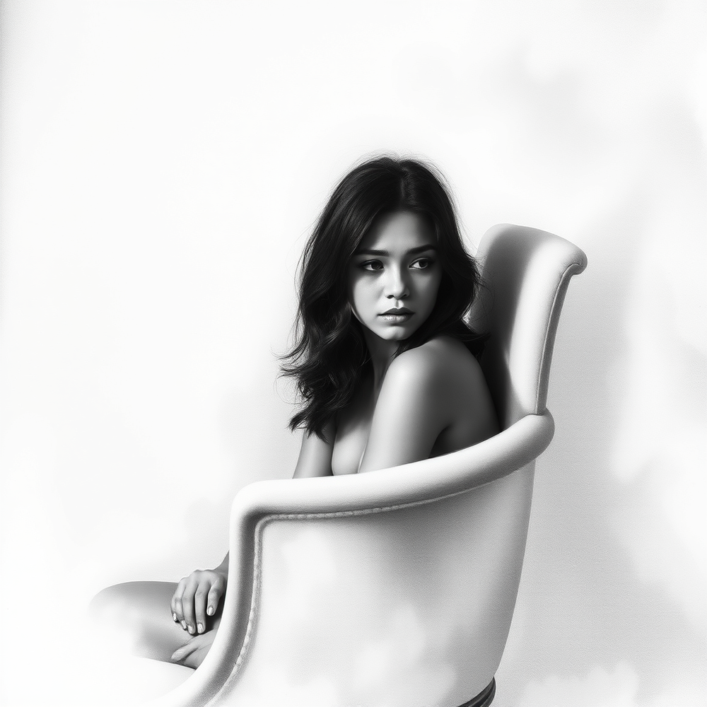 An Introspective Charcoal Portrait website