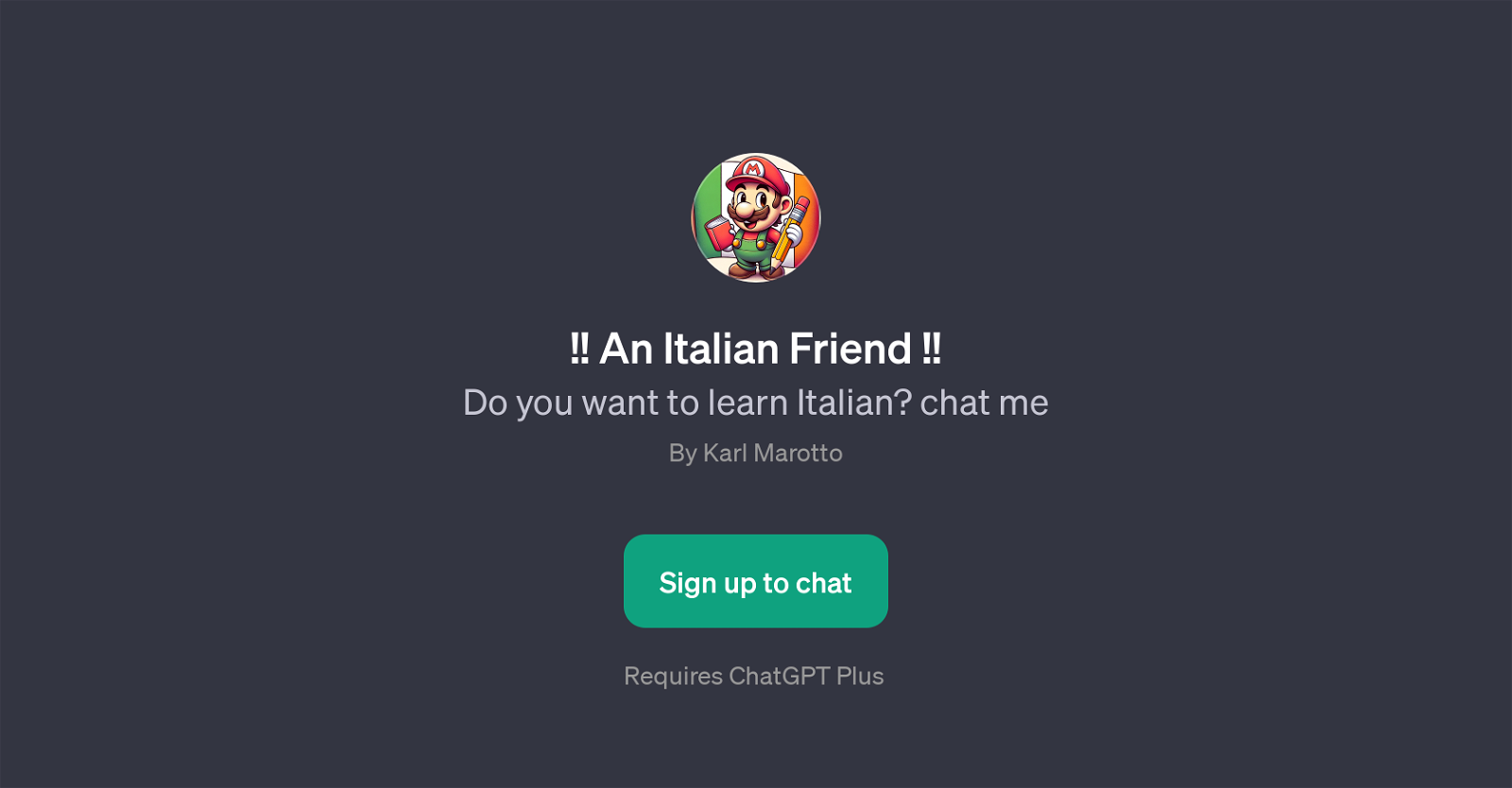 An Italian Friend website