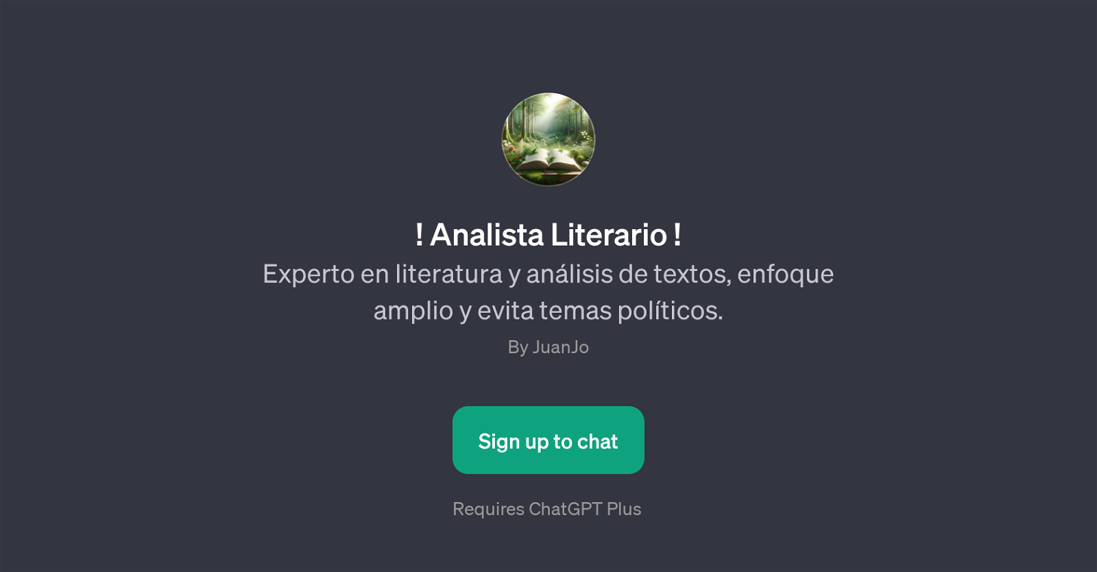 Analista Literario website