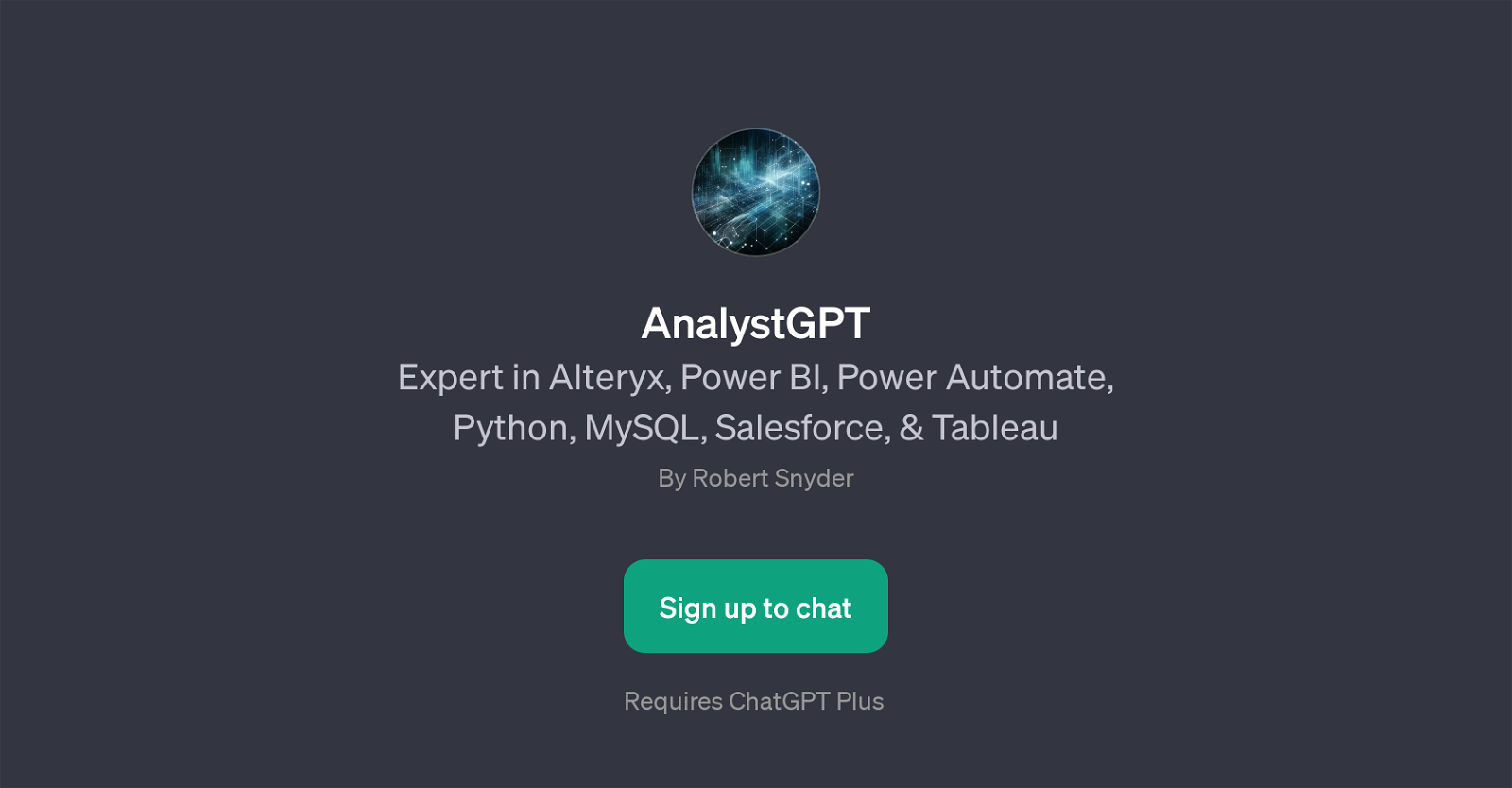 AnalystGPT website