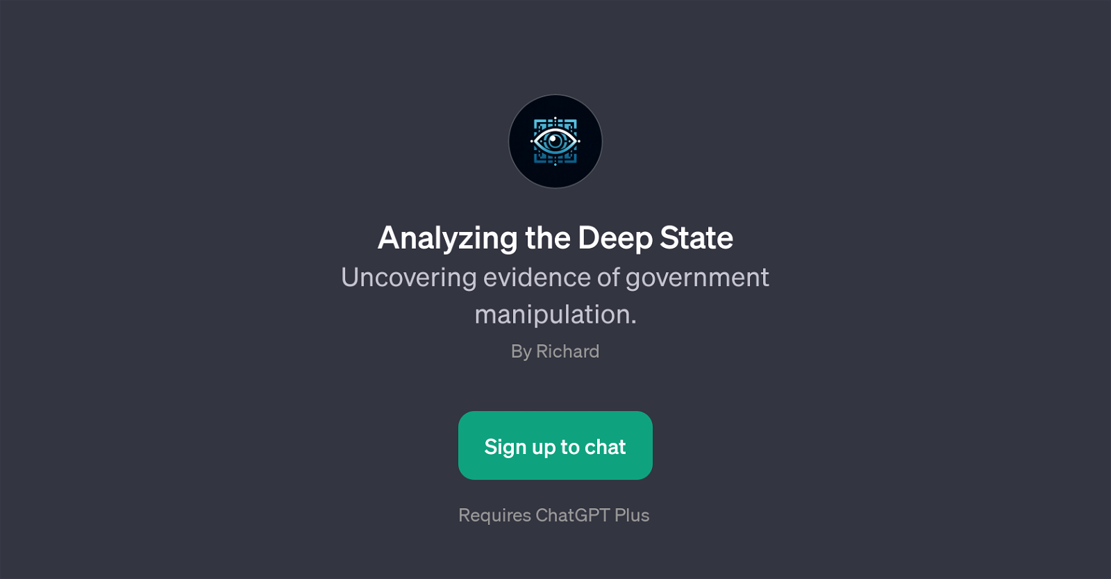 Analyzing the Deep State website