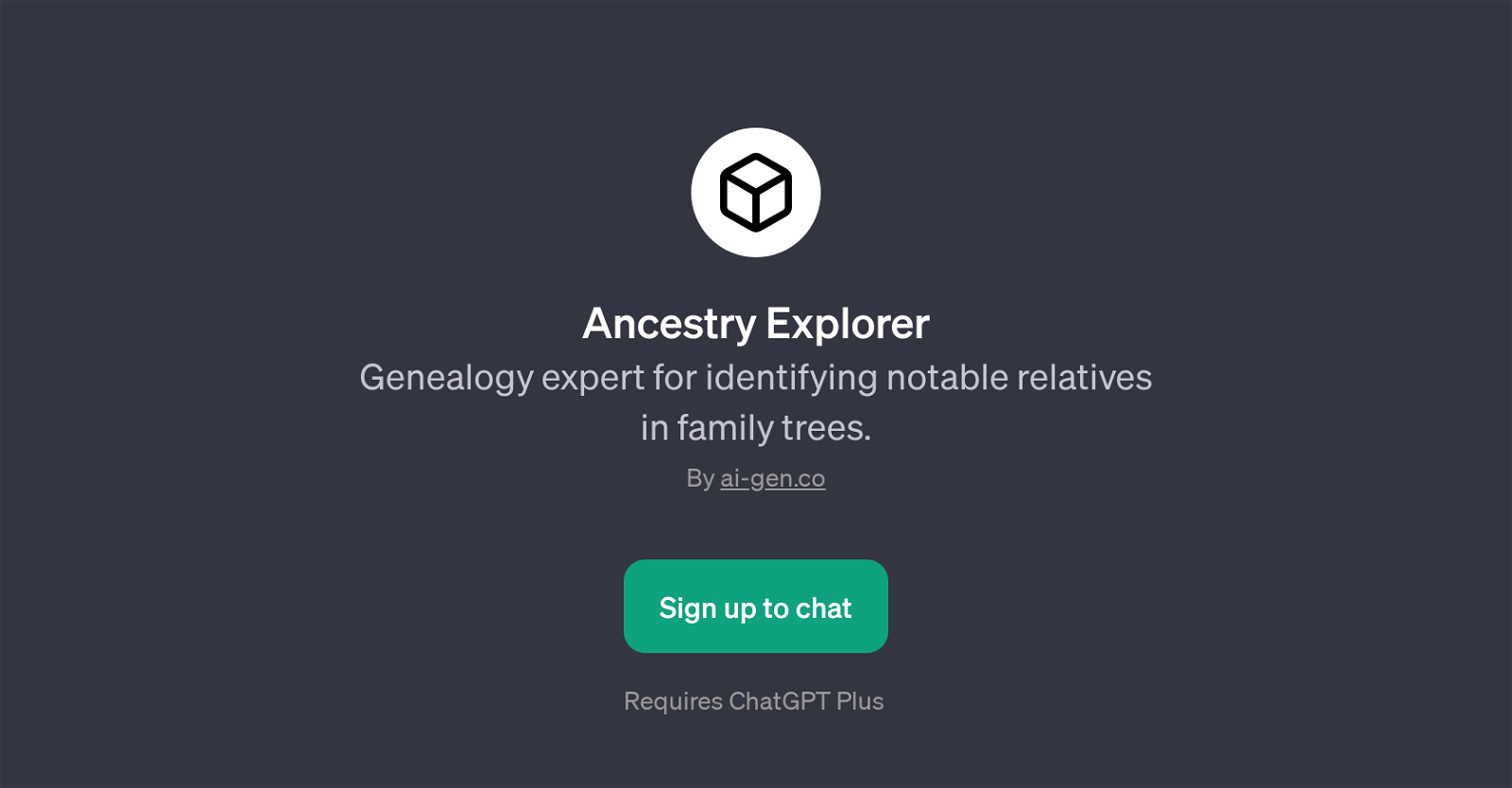 Ancestry Explorer website