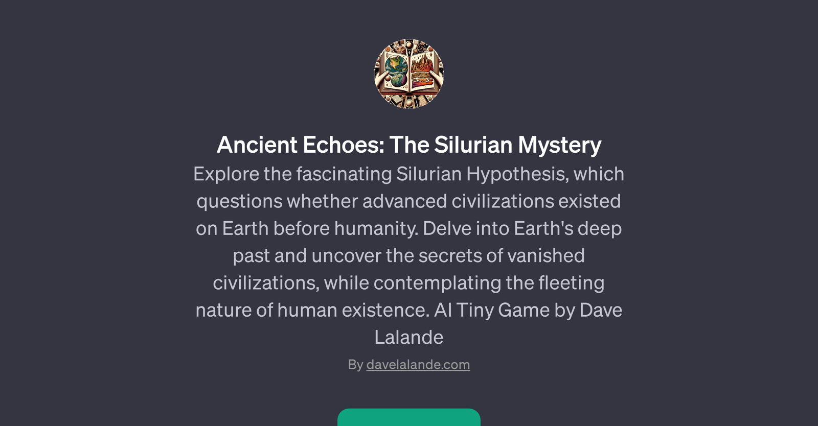 Ancient Echoes: The Silurian Mystery website