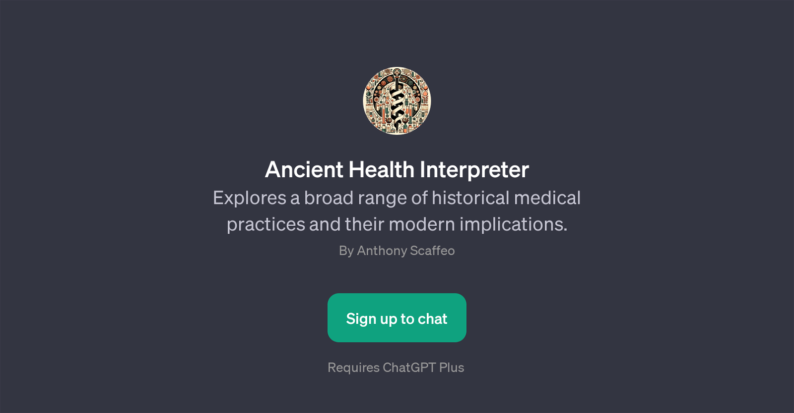 Ancient Health Interpreter website