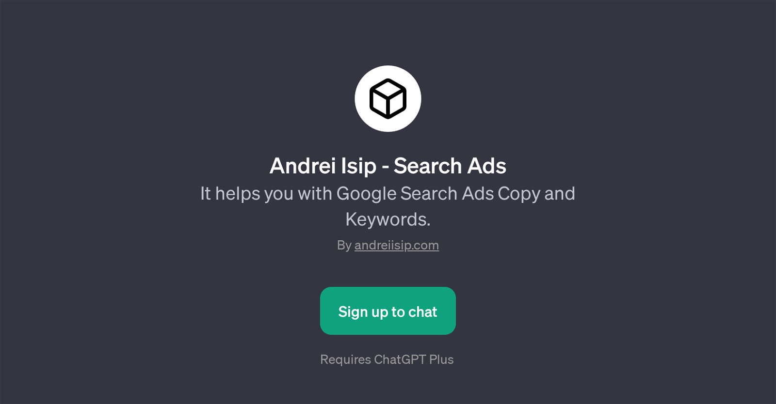 Andrei Isip - Search Ads website