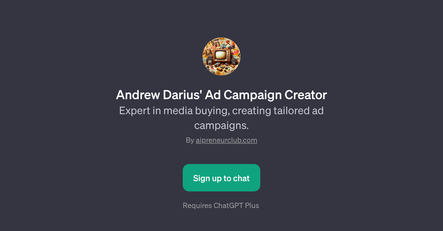 Andrew Darius' Ad Campaign Creator website