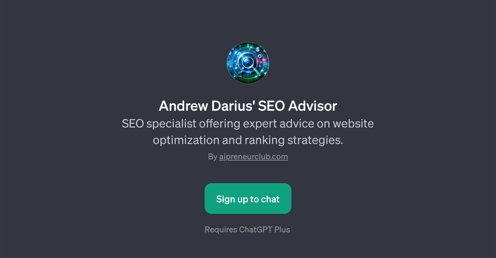 Andrew Darius' SEO Advisor website