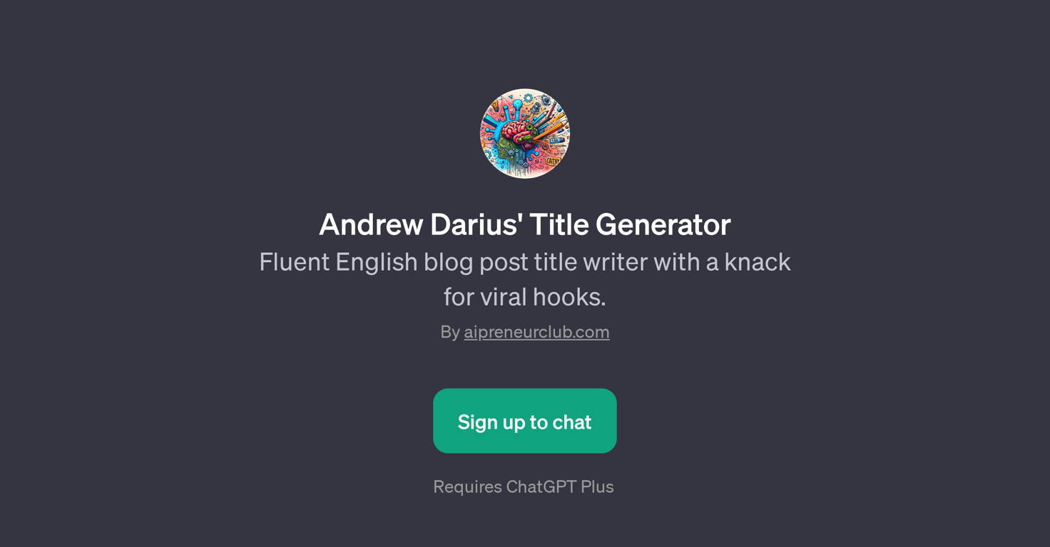 Andrew Darius' Title Generator website