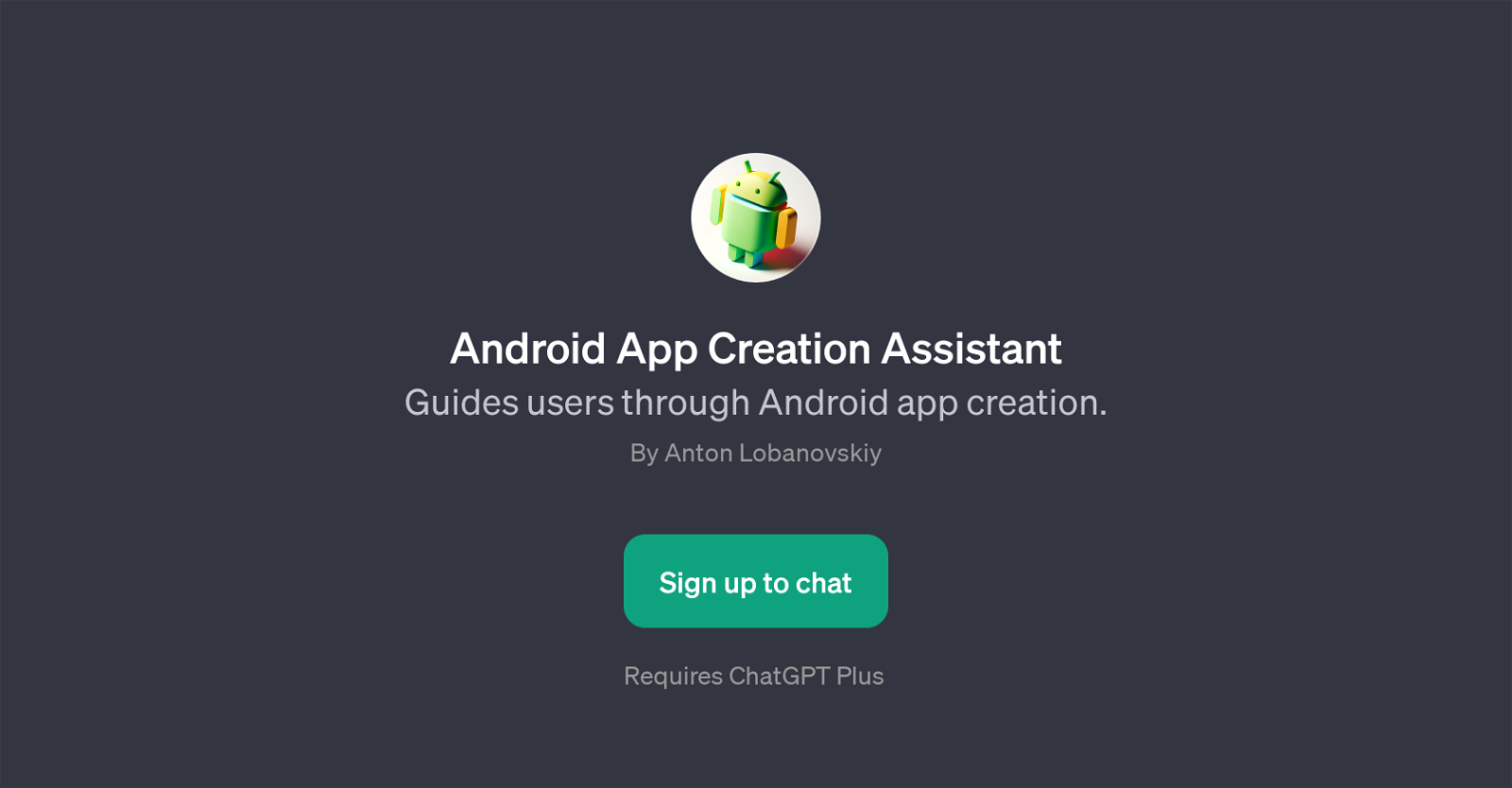 Android App Creation Assistant website