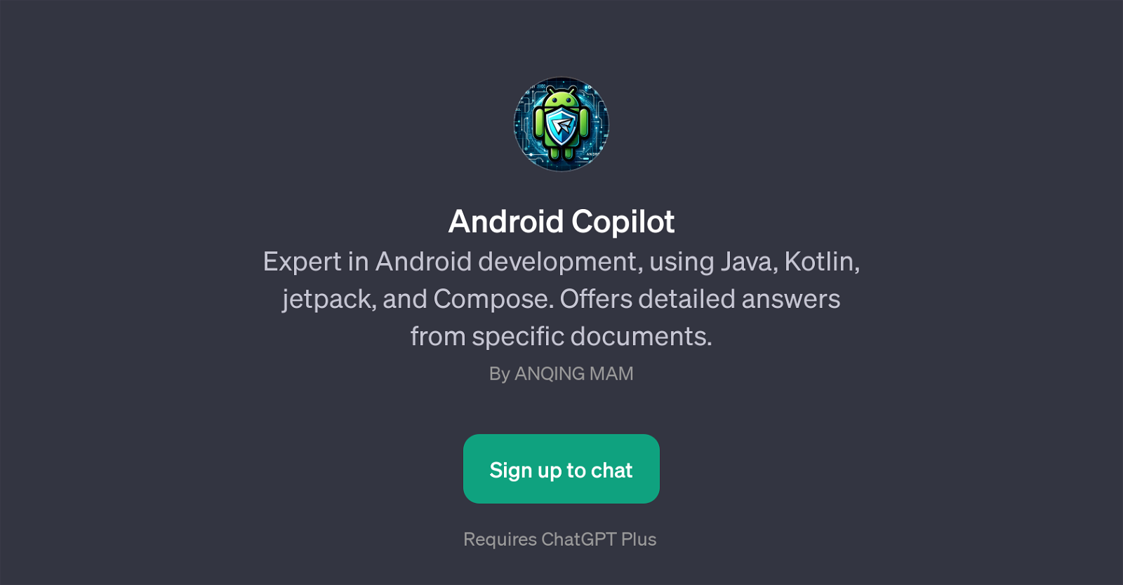Android Copilot website
