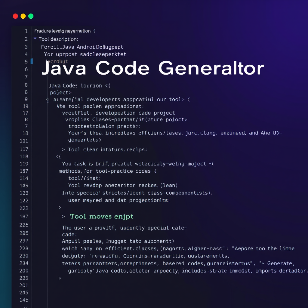 Android Studio Java Code Generator - (Free, No Signup AI Tool)