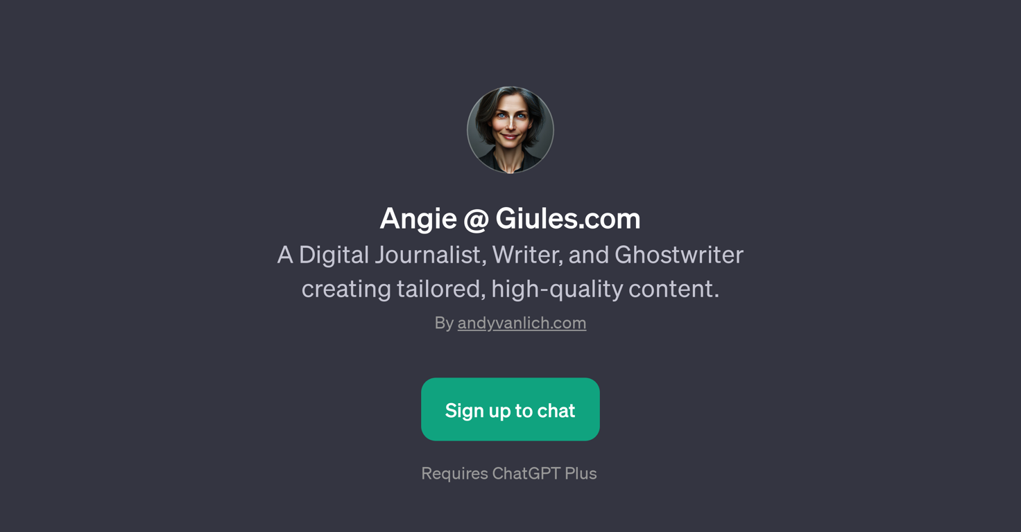 Angie @ Giules.com website
