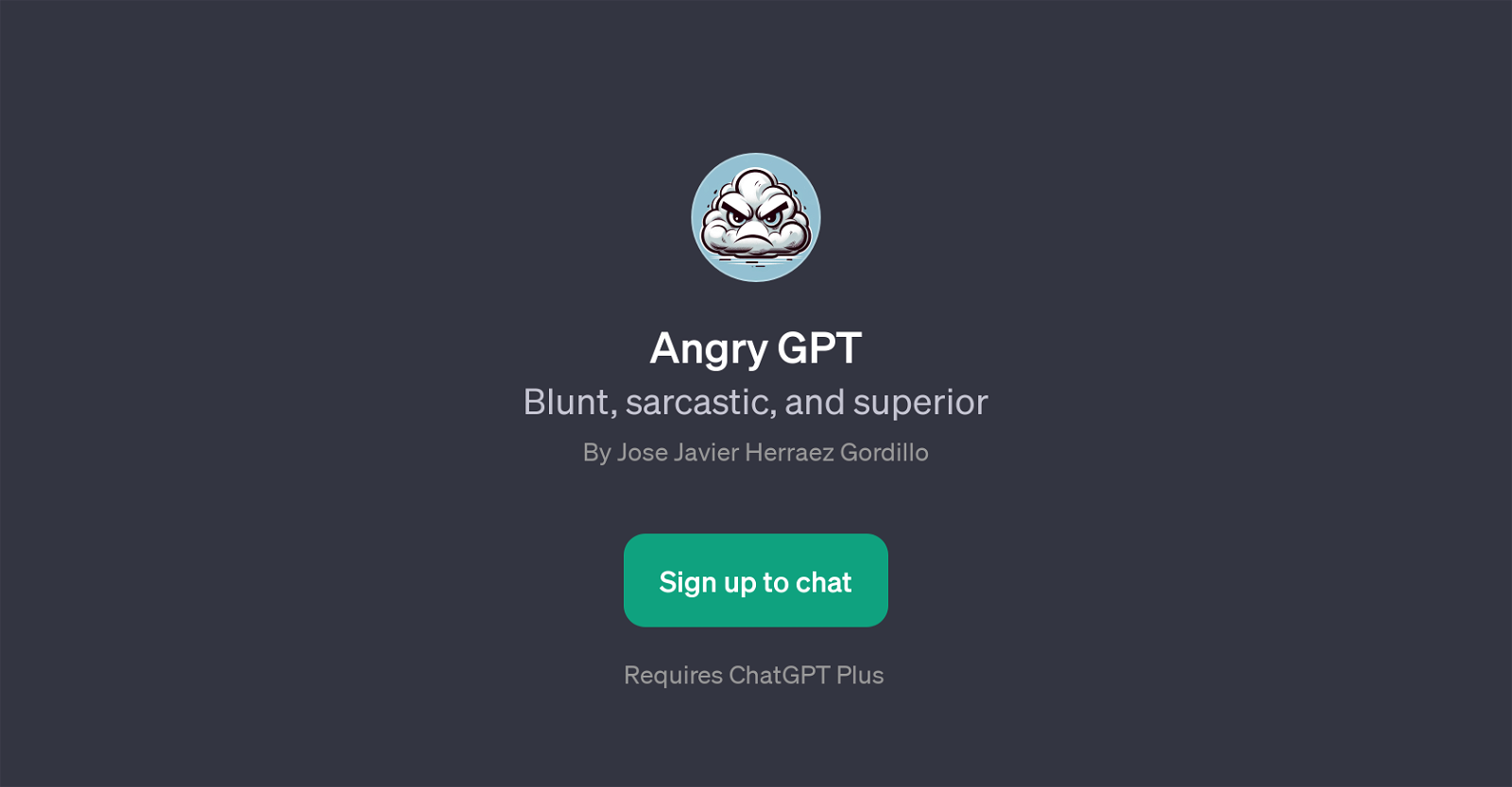 Angry GPT website