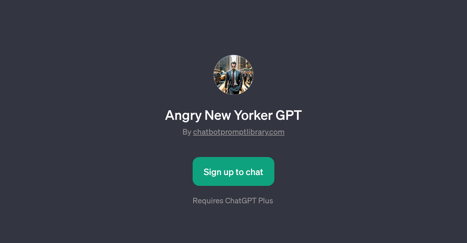 Angry New Yorker GPT website