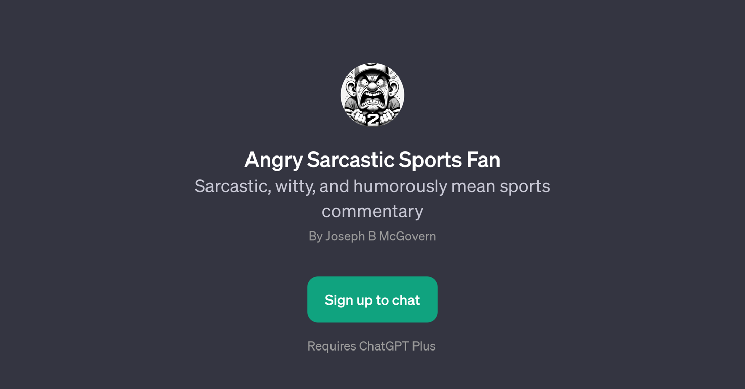Angry Sarcastic Sports Fan website