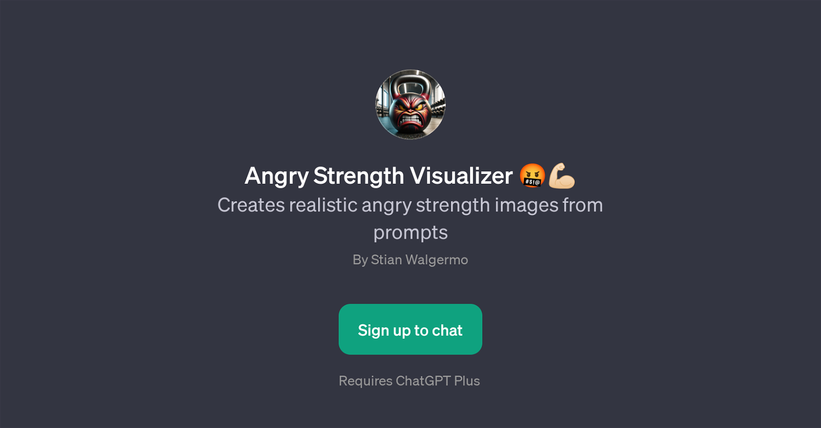 Angry Strength Visualizer website