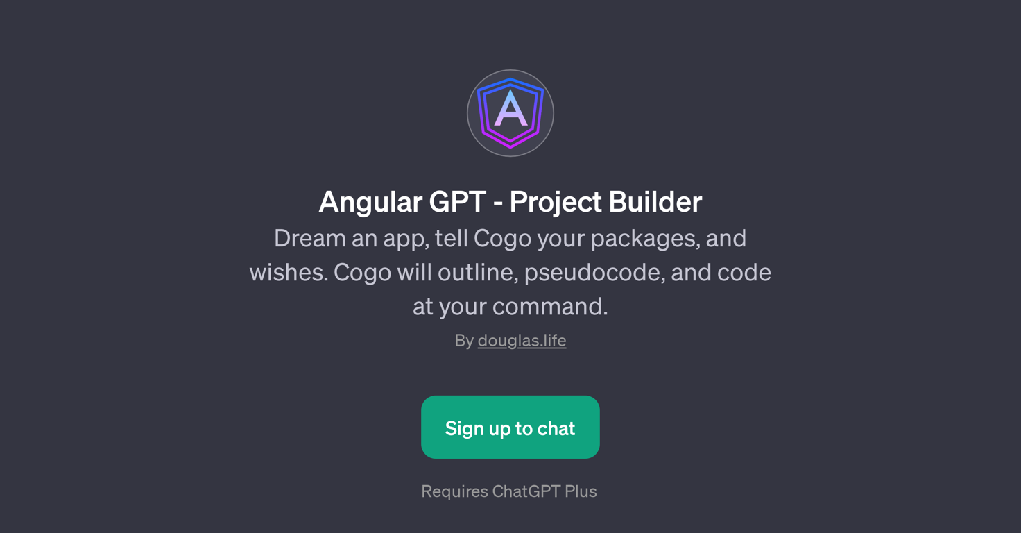 Angular GPT - Project Builder website