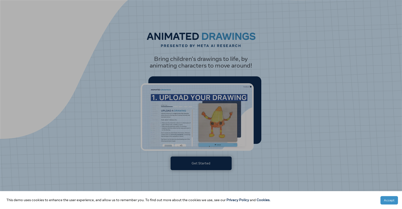 AnimatedDrawings by Meta website