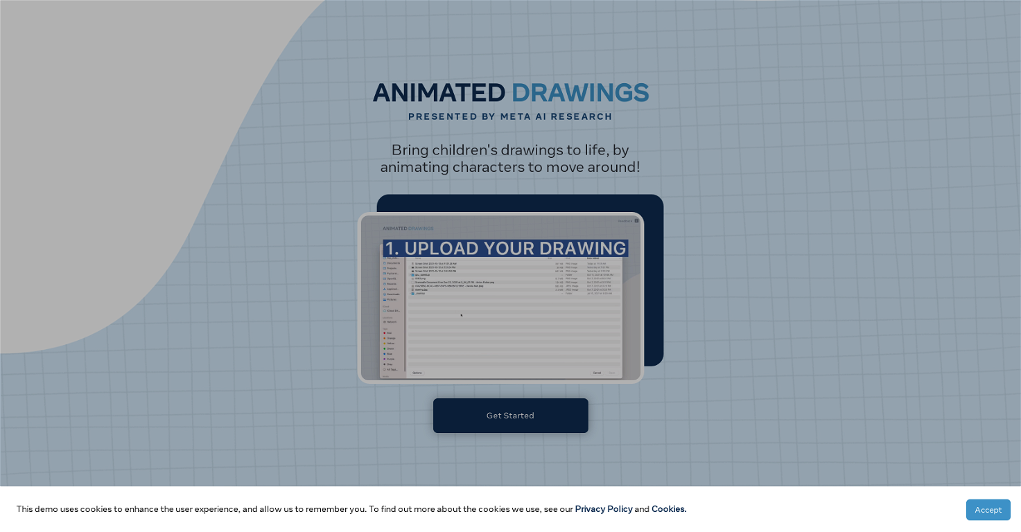 AnimatedDrawings by Meta website