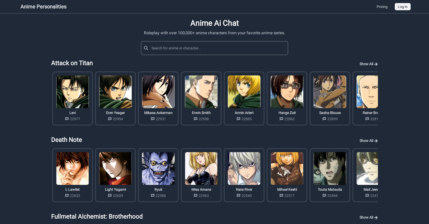 Anime Ai Chat And 100 Other AI Alternatives For Chatting