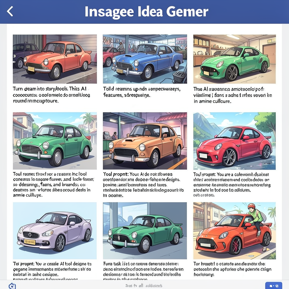 anime car image idea gener website