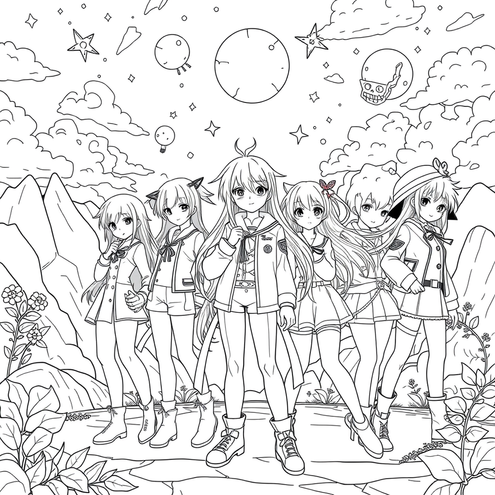 Anime Colouring Pages website