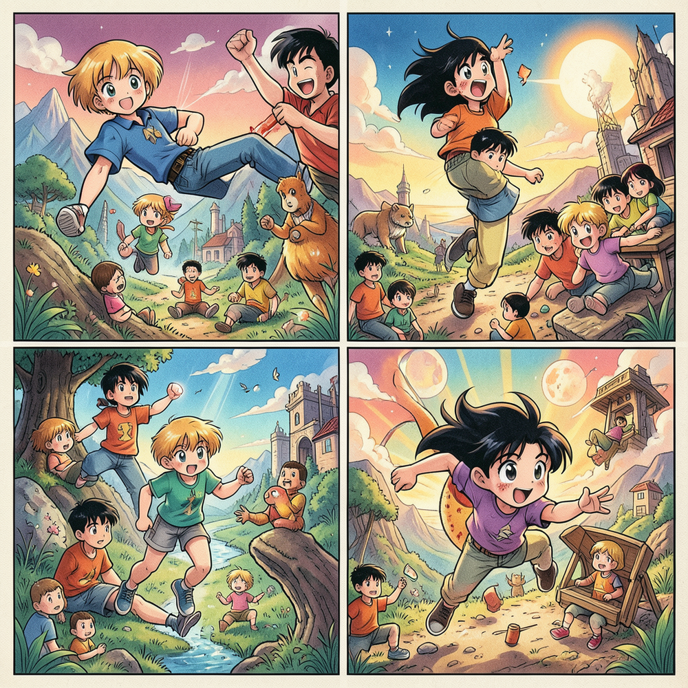 Anime manga 1990s style generator website