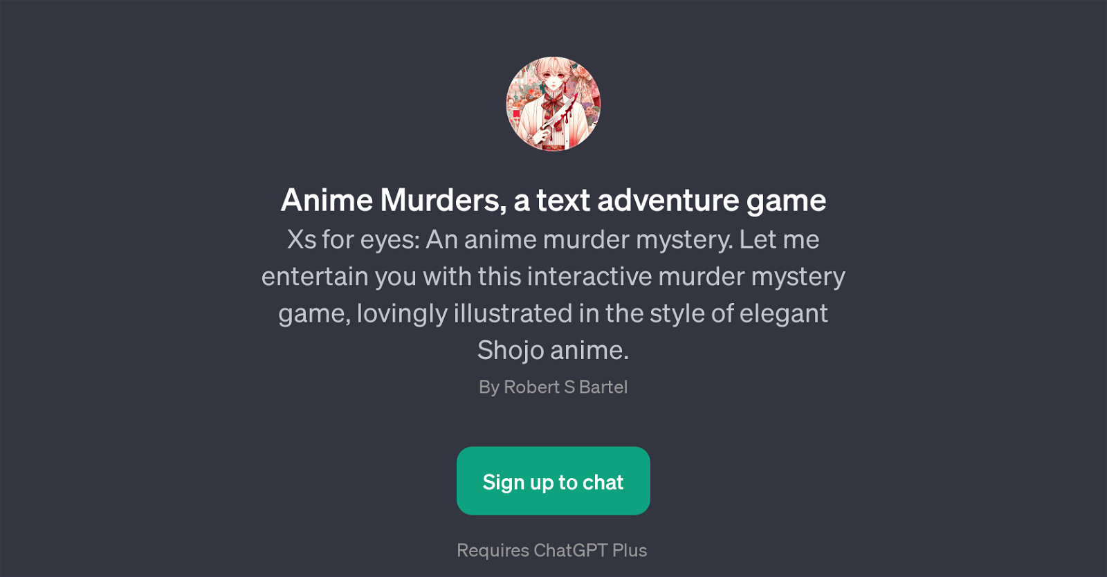Anime Murders website