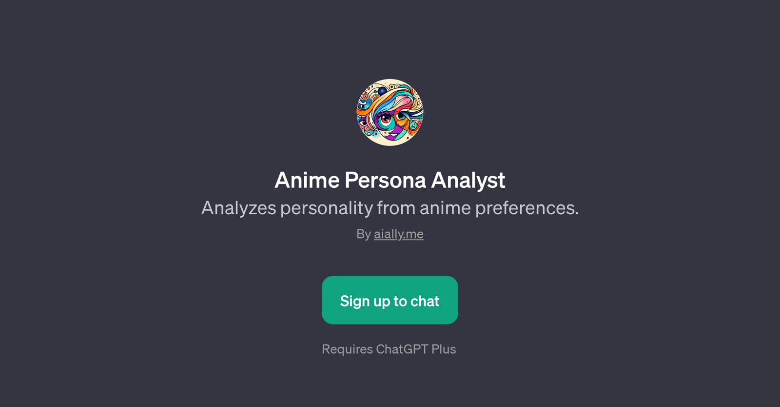 Anime Persona Analyst website