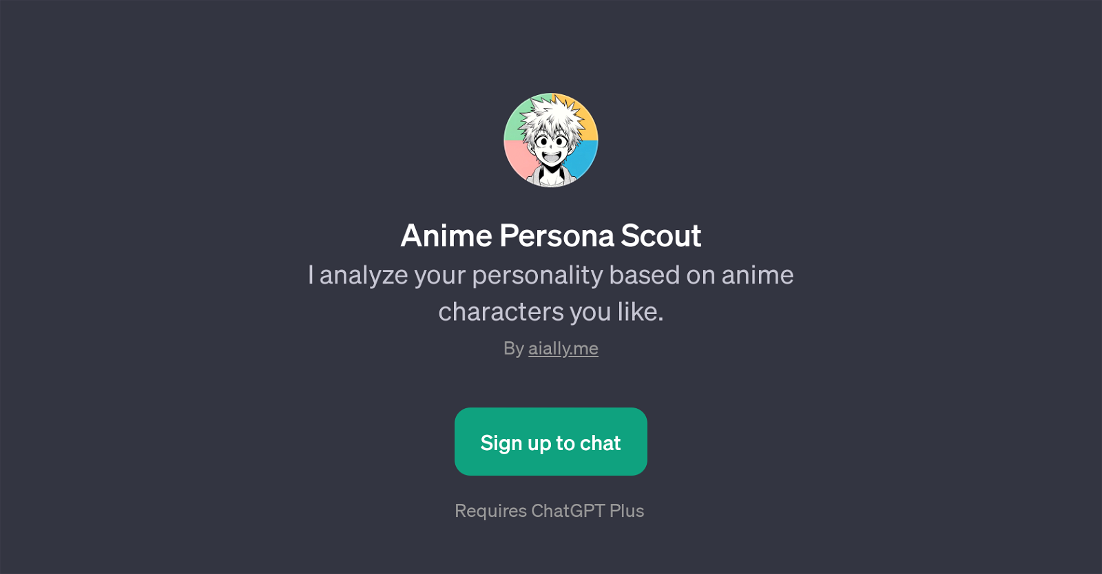 Anime Persona Scout website