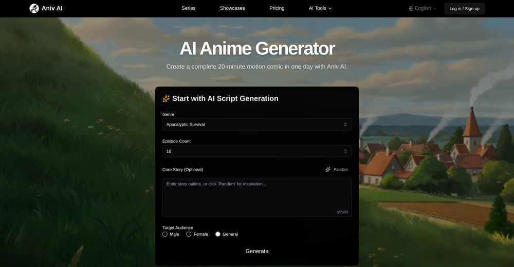 Aniv AI website