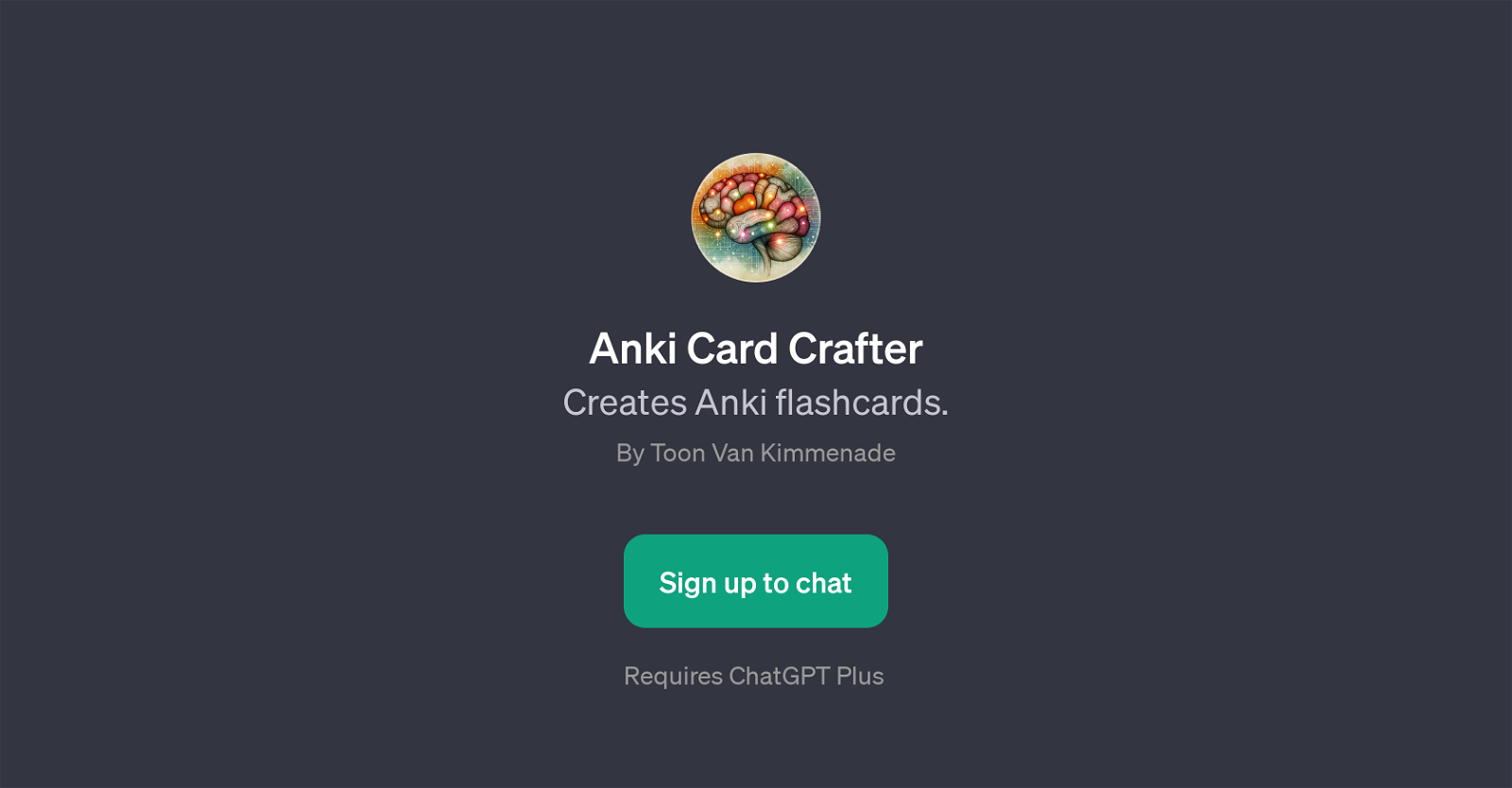 Anki Card Crafter website