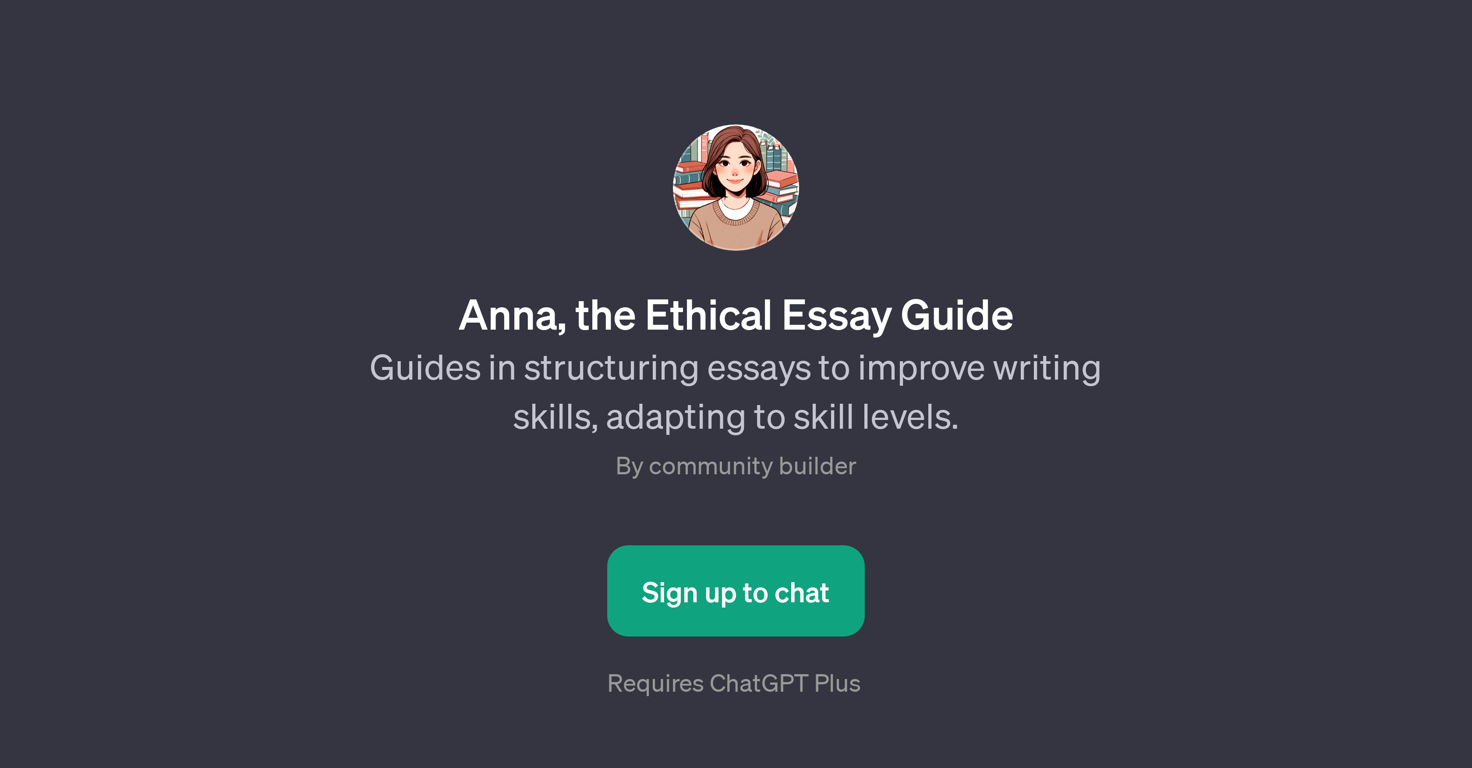 Anna, the Ethical Essay Guide website