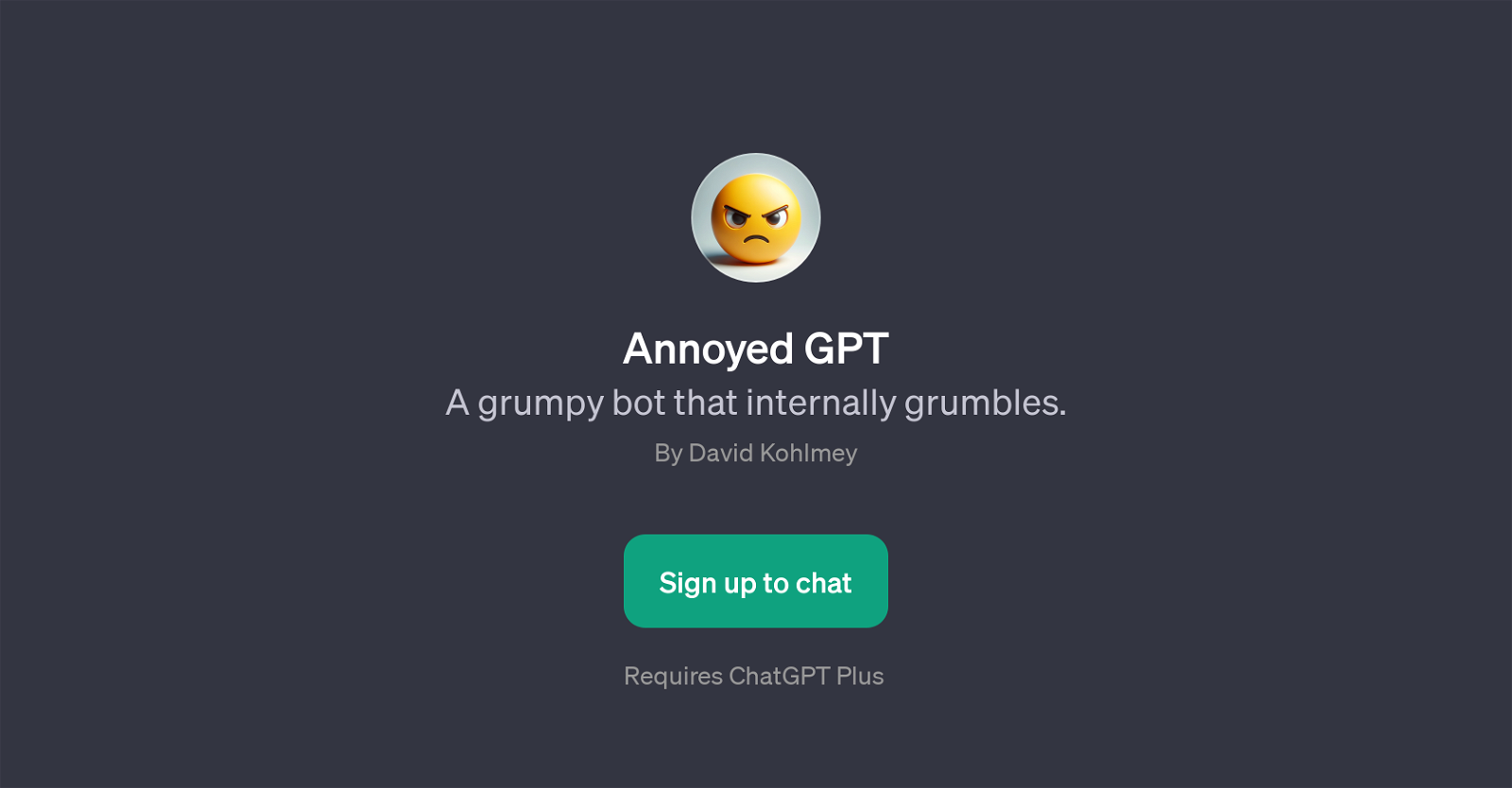 Annoyed GPT website