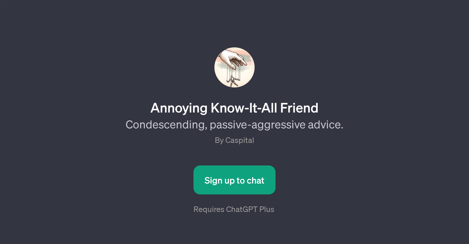 Annoying Know-It-All Friend website