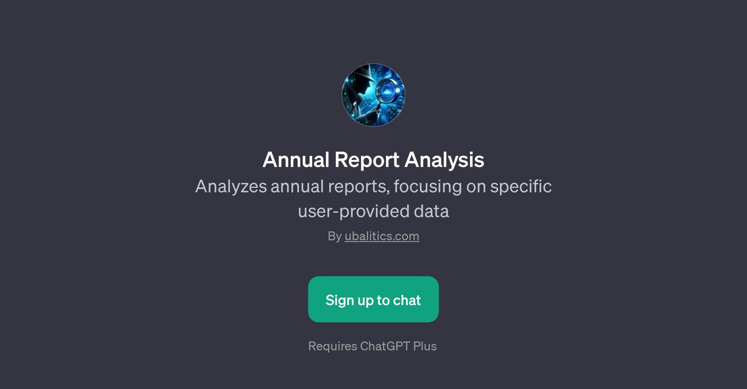 Annual Report Analysis website