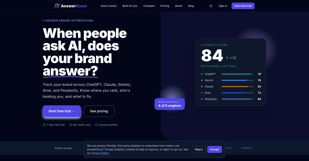 AnswerScout website