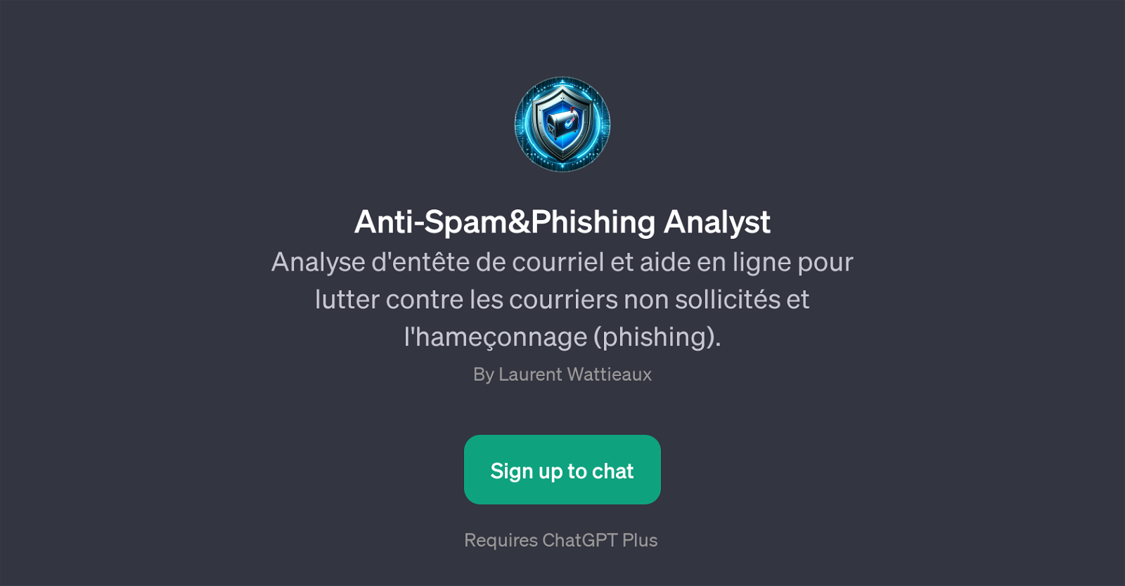 Anti-Spam&Phishing Analyst website