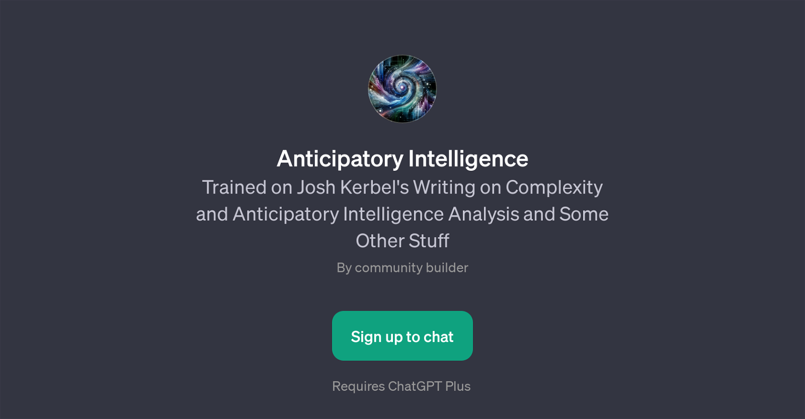 Anticipatory Intelligence website