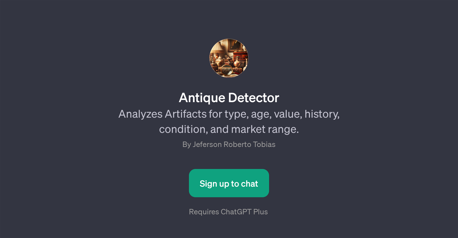 Antique Detector website