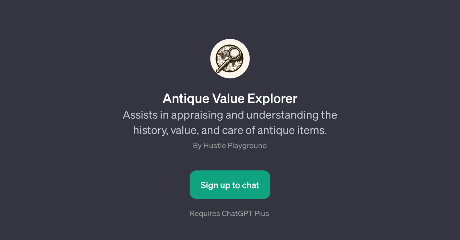 Antique Value Explorer website